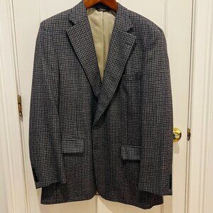 Paul Stuart Wool Sport Coat Blazer Jacket Size 46 Long